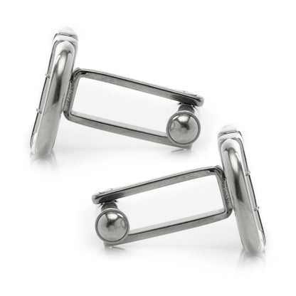 Stainless Steel Horse Bit Cufflinks
