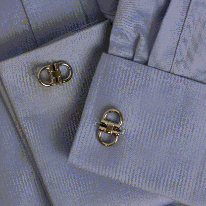 Stainless Steel Horse Bit Cufflinks
