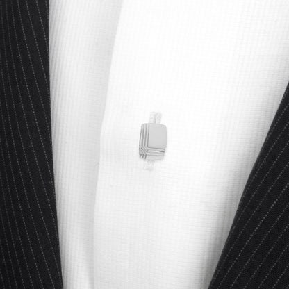 Stainless Steel Tartan Plaid 5-Studs
