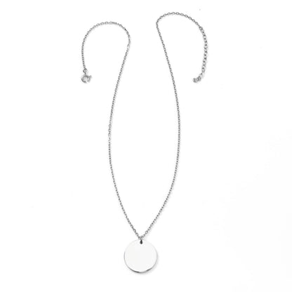 Stainless Steel Engravable Necklace and Cufflinks Gift Set