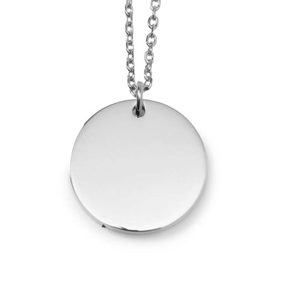 Stainless Steel Engravable Necklace and Cufflinks Gift Set