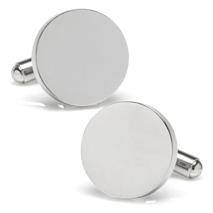 Stainless Steel Engravable Necklace and Cufflinks Gift Set