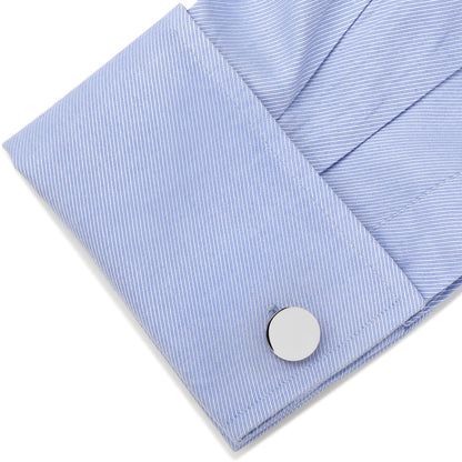 Stainless Steel Engravable Necklace and Cufflinks Gift Set