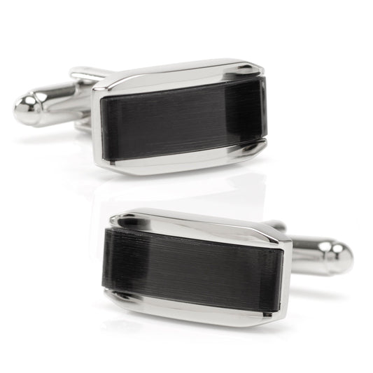 Rectangular Cat’s-Eye Cufflinks