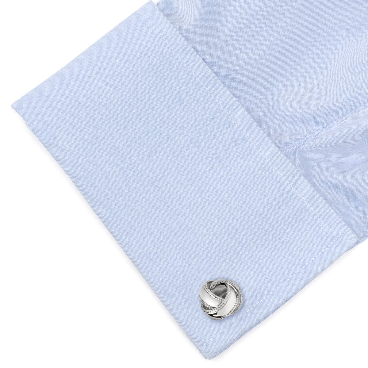 Sterling Silver Braided Knot Cufflinks