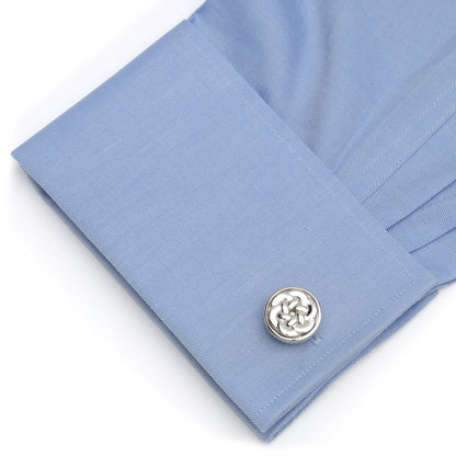 Sterling Silver Woven Cufflinks