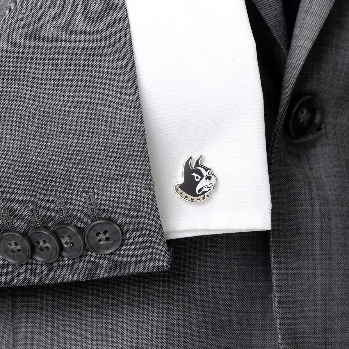 NCAA Wofford College Terrier Mascot Cufflinks