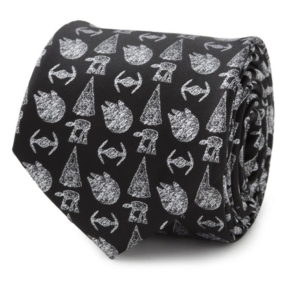 Star Wars Ships Black Tie
