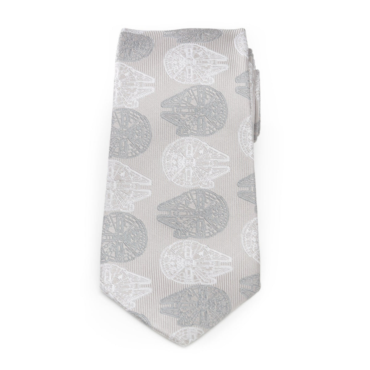 Star Wars Millennium Falcon White and Gray Checkered Tie