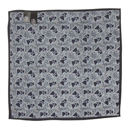 Star Wars Grogu Outline Navy Blue Pocket Square
