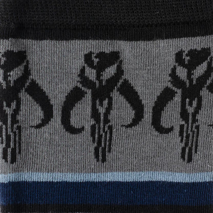 Star Wars Mandalorian Mythosaur Striped Dress Socks and Lapel Pin Gift Set