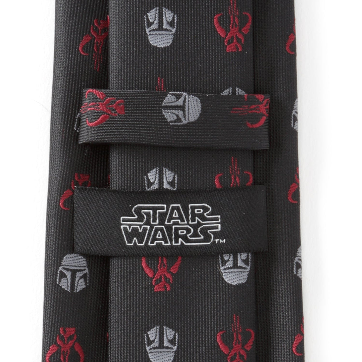 Star Wars Mandalorian & Mythosaur Big & Tall Red Black Tie