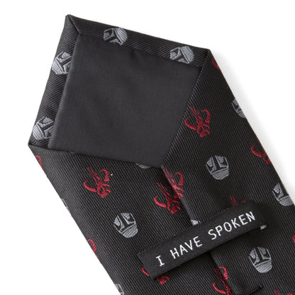 Star Wars Mandalorian & Mythosaur Big & Tall Red Black Tie