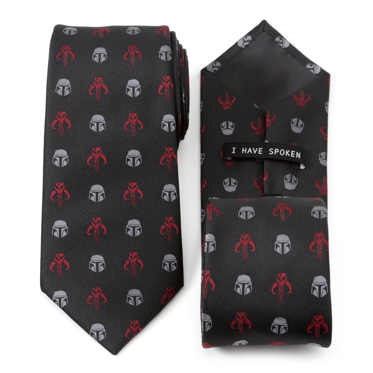 Star Wars Mandalorian & Mythosaur Big & Tall Red Black Tie