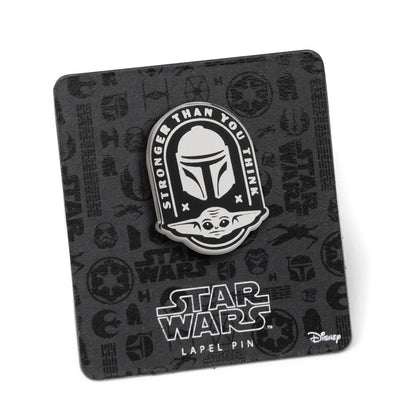 Star Wars Mandalorian and Grogu Stronger Than You Think Lapel Pin