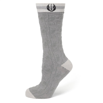 Star Wars Obi-Wan Kenobi Gray Socks and Lapel Pin Gift Set
