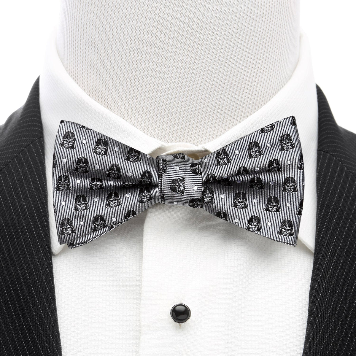 Star Wars Darth Vader Gray Polka Dot Bow Tie