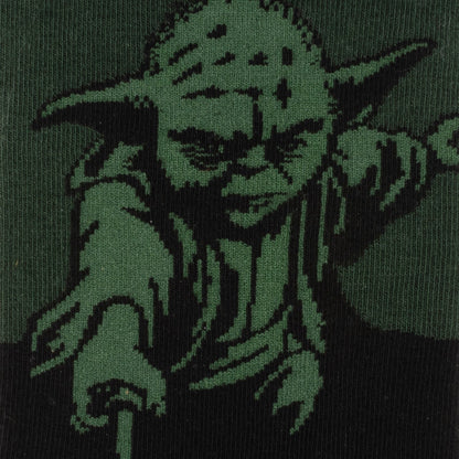 Star Wars Yoda Green Dress Socks and Jedi Order Crest Lapel Pin Gift Set