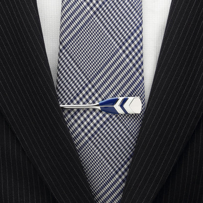 Sterling Crew Oar Chevron Pattern Tie Bar