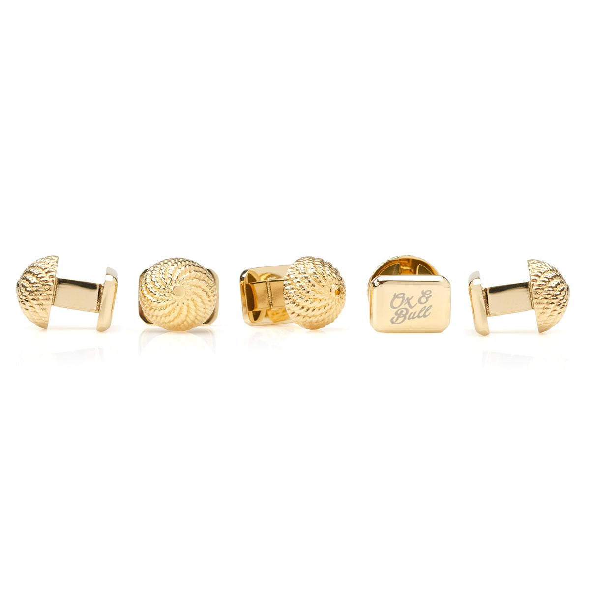 VDP 3D Colony Gold Stainless Stud Set