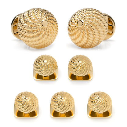 VDP 3D Colony Gold Stainless Stud Set