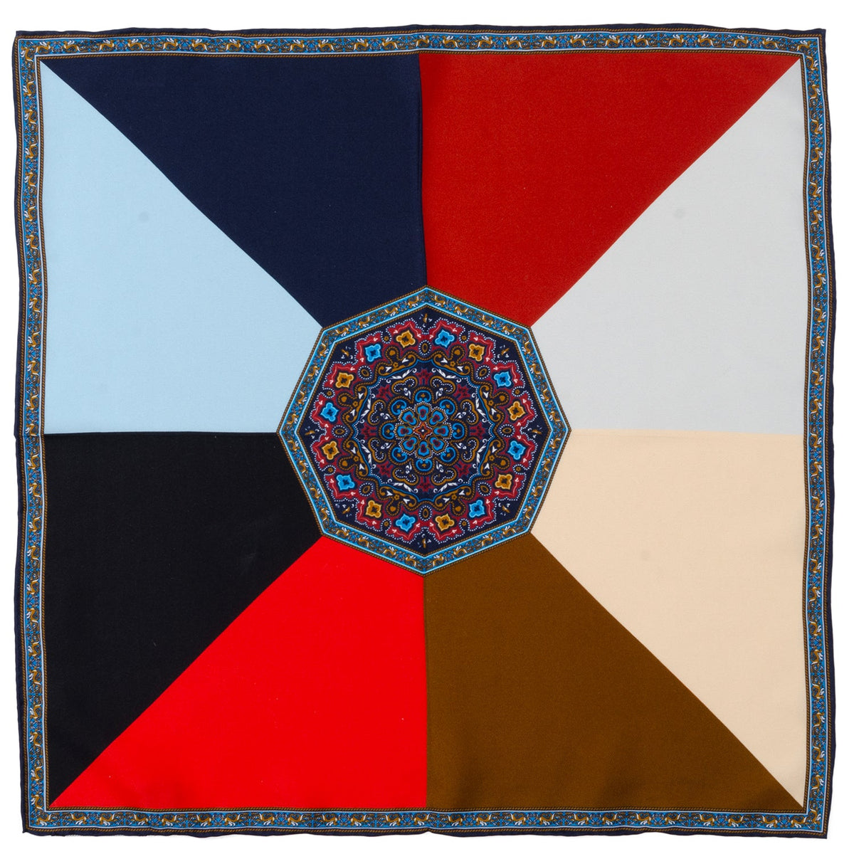 "The Joseph" Multi-Colored Paisley Pocket Square - A Vincent De Paul Collaboration