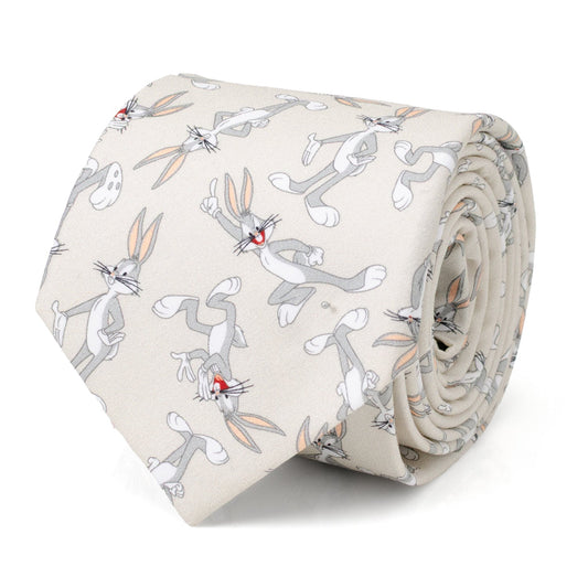 Looney Tunes Bugs Bunny Gray Men's Tie
