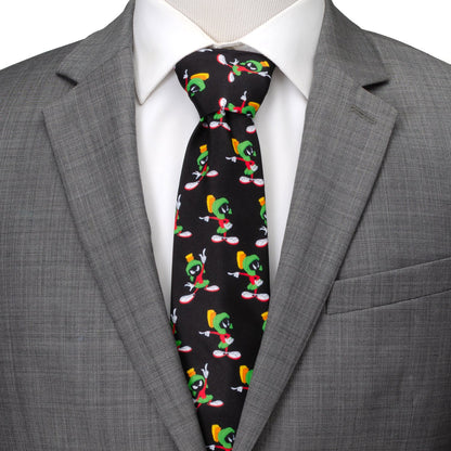 Looney Tunes Marvin the Martian Black Men's Tie