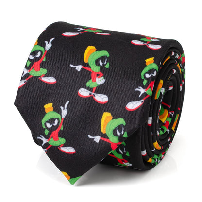 Looney Tunes Marvin the Martian Black Men's Tie